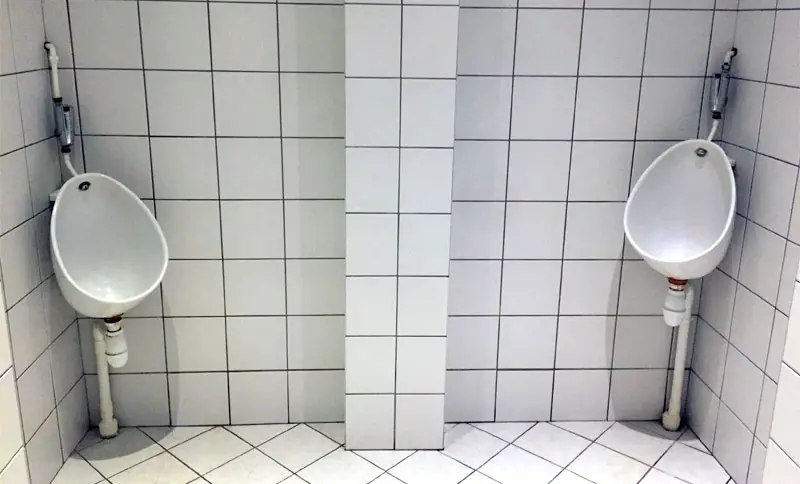 corner urinal