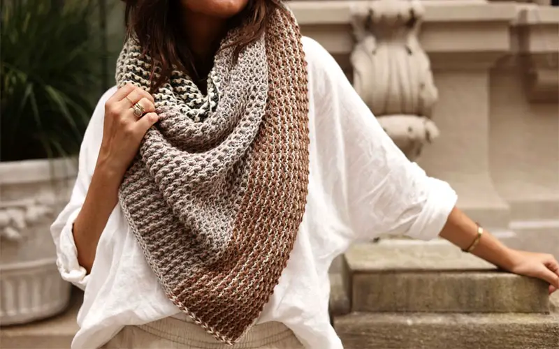 knitted shawl