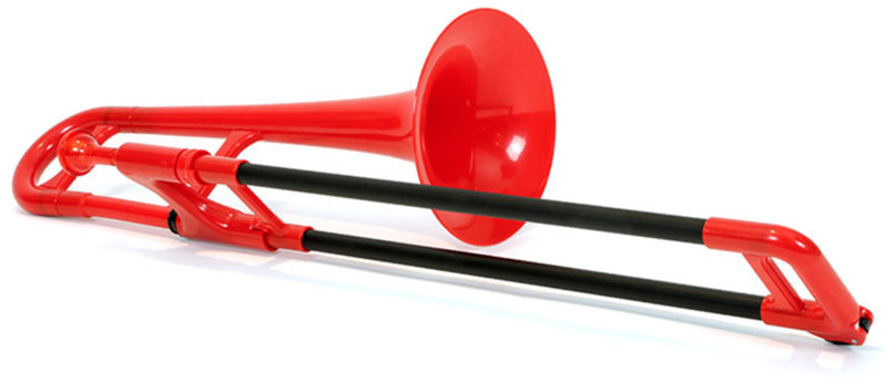 plastic trombone