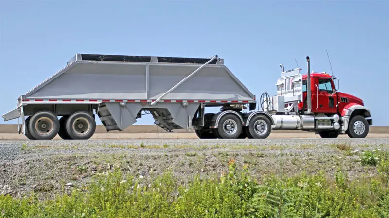 semi trailer bottom dump truck