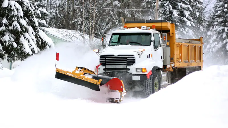 snow plow dump truck