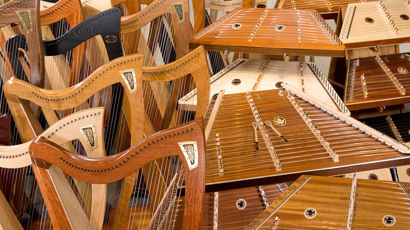 types of harps