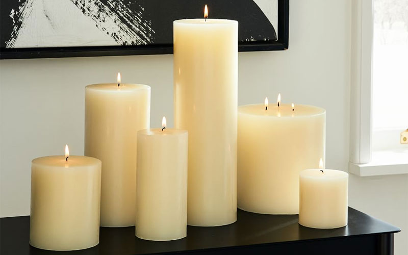 unscented candles